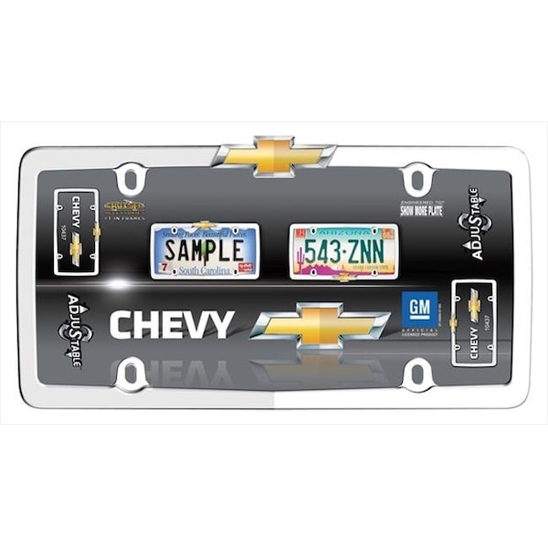 Cruiser Accessories Cruiser Accessories 10437 Chevy License Plate Frame; Chrome And Gold 10437 - main